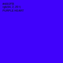 #4002FB - Purple Heart Color Image