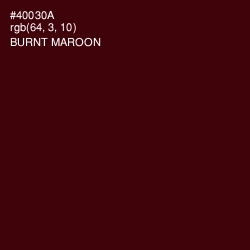 #40030A - Burnt Maroon Color Image