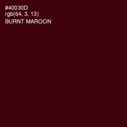 #40030D - Burnt Maroon Color Image