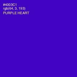 #4003C1 - Purple Heart Color Image
