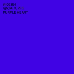 #4003E4 - Purple Heart Color Image