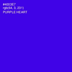 #4003E7 - Purple Heart Color Image