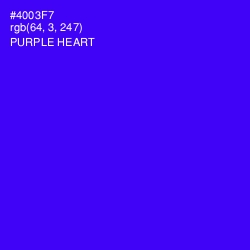 #4003F7 - Purple Heart Color Image