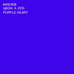 #4004EB - Purple Heart Color Image