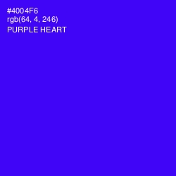 #4004F6 - Purple Heart Color Image
