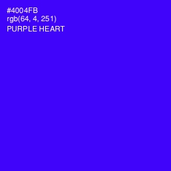 #4004FB - Purple Heart Color Image