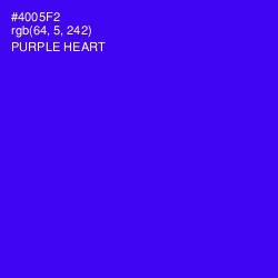 #4005F2 - Purple Heart Color Image
