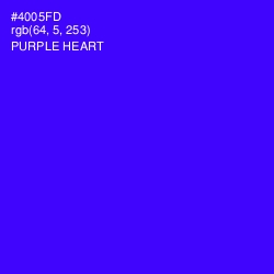 #4005FD - Purple Heart Color Image