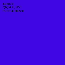 #4006E3 - Purple Heart Color Image