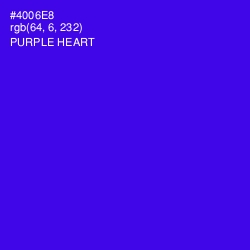 #4006E8 - Purple Heart Color Image