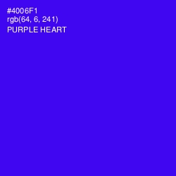 #4006F1 - Purple Heart Color Image