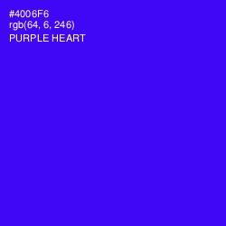 #4006F6 - Purple Heart Color Image