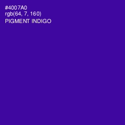 #4007A0 - Pigment Indigo Color Image