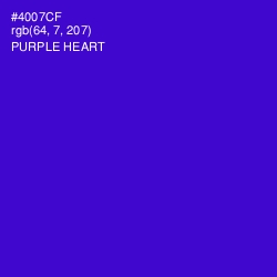 #4007CF - Purple Heart Color Image