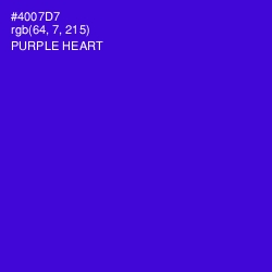 #4007D7 - Purple Heart Color Image