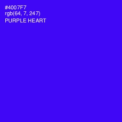 #4007F7 - Purple Heart Color Image