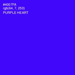 #4007FA - Purple Heart Color Image