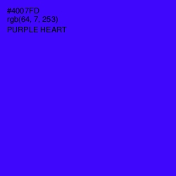 #4007FD - Purple Heart Color Image