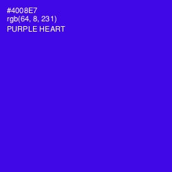 #4008E7 - Purple Heart Color Image