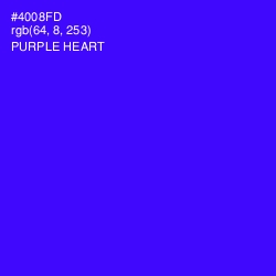 #4008FD - Purple Heart Color Image