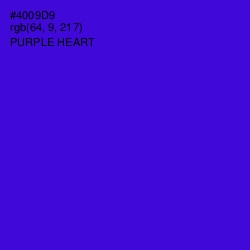 #4009D9 - Purple Heart Color Image