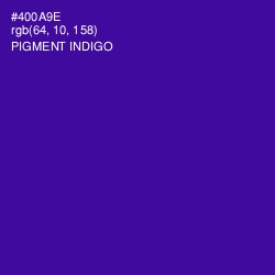 #400A9E - Pigment Indigo Color Image