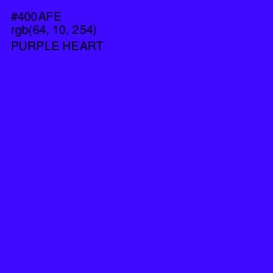 #400AFE - Purple Heart Color Image