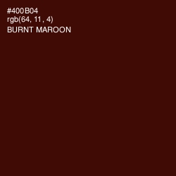 #400B04 - Burnt Maroon Color Image