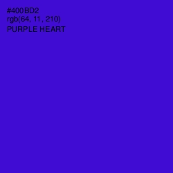 #400BD2 - Purple Heart Color Image