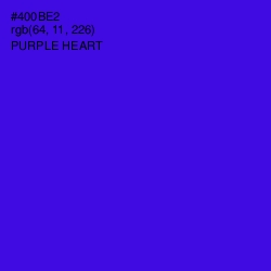 #400BE2 - Purple Heart Color Image