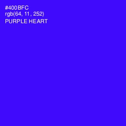 #400BFC - Purple Heart Color Image