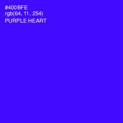 #400BFE - Purple Heart Color Image