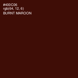 #400C06 - Burnt Maroon Color Image
