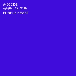 #400CDB - Purple Heart Color Image