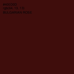 #400D0D - Bulgarian Rose Color Image