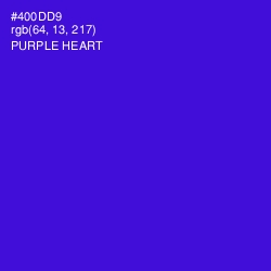 #400DD9 - Purple Heart Color Image