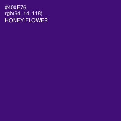 #400E76 - Honey Flower Color Image