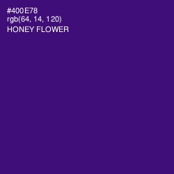 #400E78 - Honey Flower Color Image