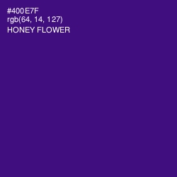 #400E7F - Honey Flower Color Image