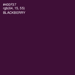 #400F37 - Blackberry Color Image