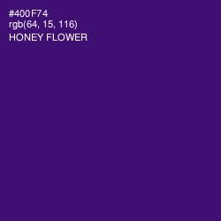 #400F74 - Honey Flower Color Image