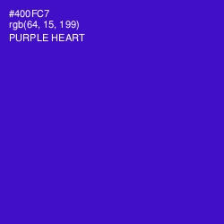 #400FC7 - Purple Heart Color Image