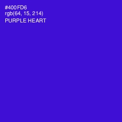 #400FD6 - Purple Heart Color Image