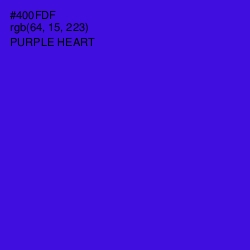 #400FDF - Purple Heart Color Image