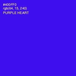 #400FF0 - Purple Heart Color Image