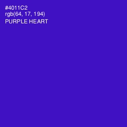#4011C2 - Purple Heart Color Image