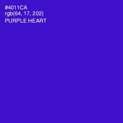 #4011CA - Purple Heart Color Image