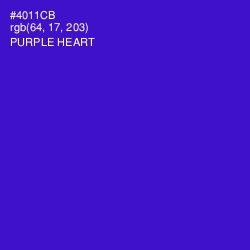 #4011CB - Purple Heart Color Image