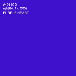 #4011CD - Purple Heart Color Image