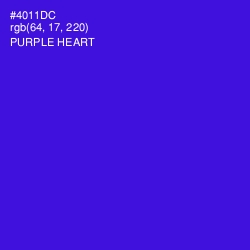 #4011DC - Purple Heart Color Image